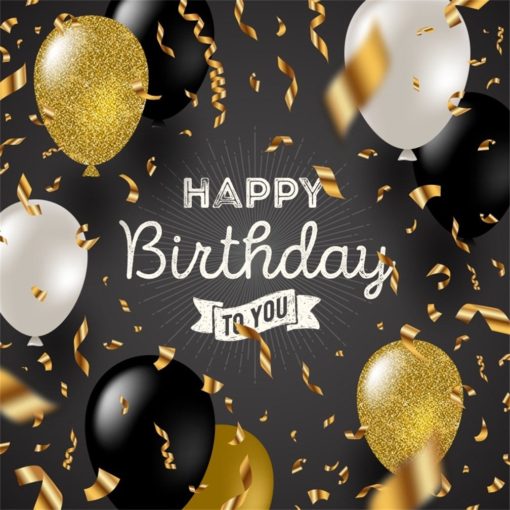 Csfoto 8x8ft Background For Happy Birthday To You Photography - Sparkle Glitter Happy Birthday , HD Wallpaper & Backgrounds