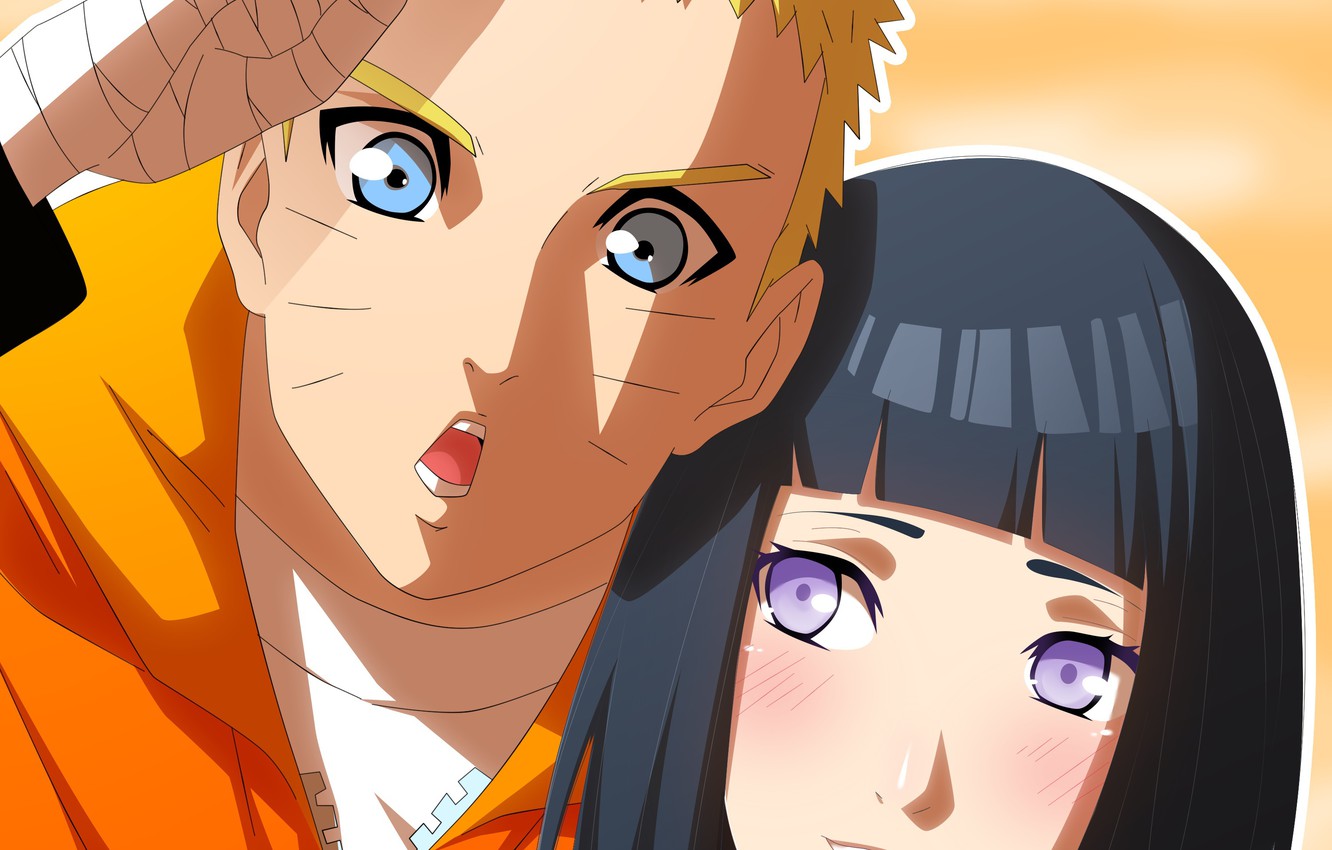 Photo Wallpaper Girl, Guy, Naruto, Naruto, Naruto Uzumaki, - Hinata Hyuga And Uzumaki Naruto , HD Wallpaper & Backgrounds