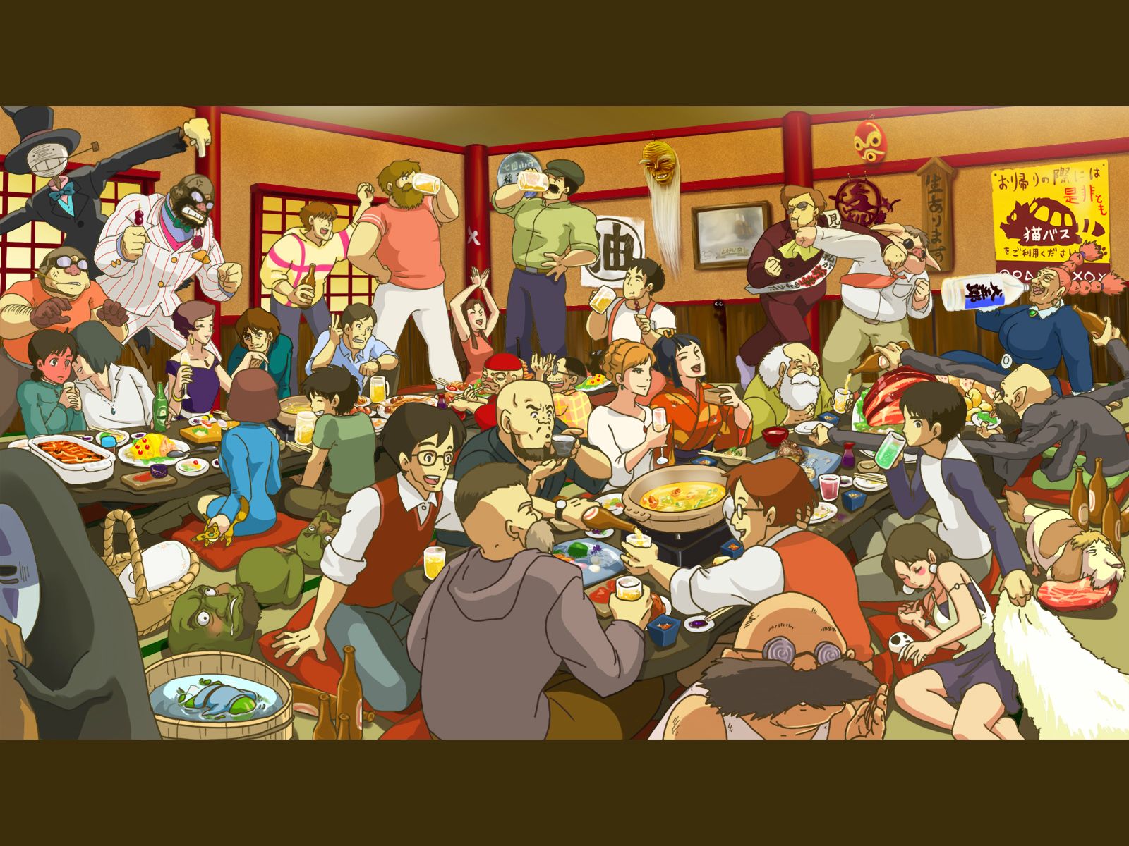 Studio Ghibli Wallpaper - Studio Ghibli All Characters , HD Wallpaper & Backgrounds