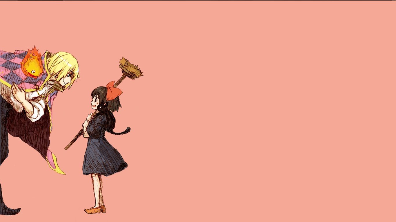 Kikis Delivery Service, Howls Moving Castle, Hayao - Howl's Moving Castle Fanart , HD Wallpaper & Backgrounds