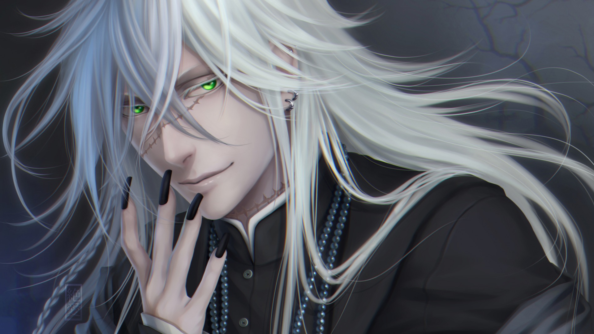 Hot Anime Boy Wallpaper - Anime Boy White Long Hair , HD Wallpaper & Backgrounds