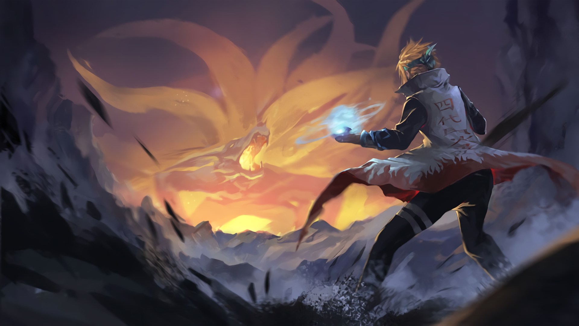 Naruto Minato Namikaze 1080p Hd Wallpaper Background - Naruto Wallpaper Windows 10 , HD Wallpaper & Backgrounds