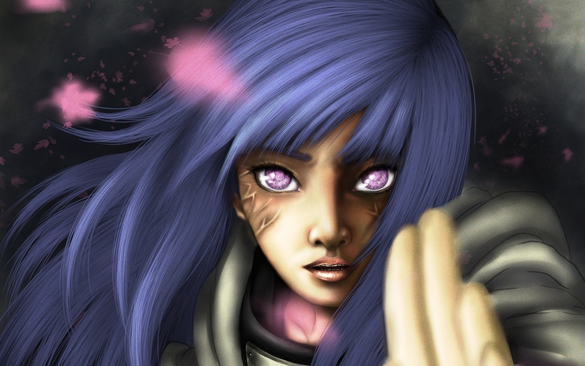 Hinata Hyuga, Manga, Purple Eyes, Artwork, Naruto - Gambar Hinata Hd 3d , HD Wallpaper & Backgrounds