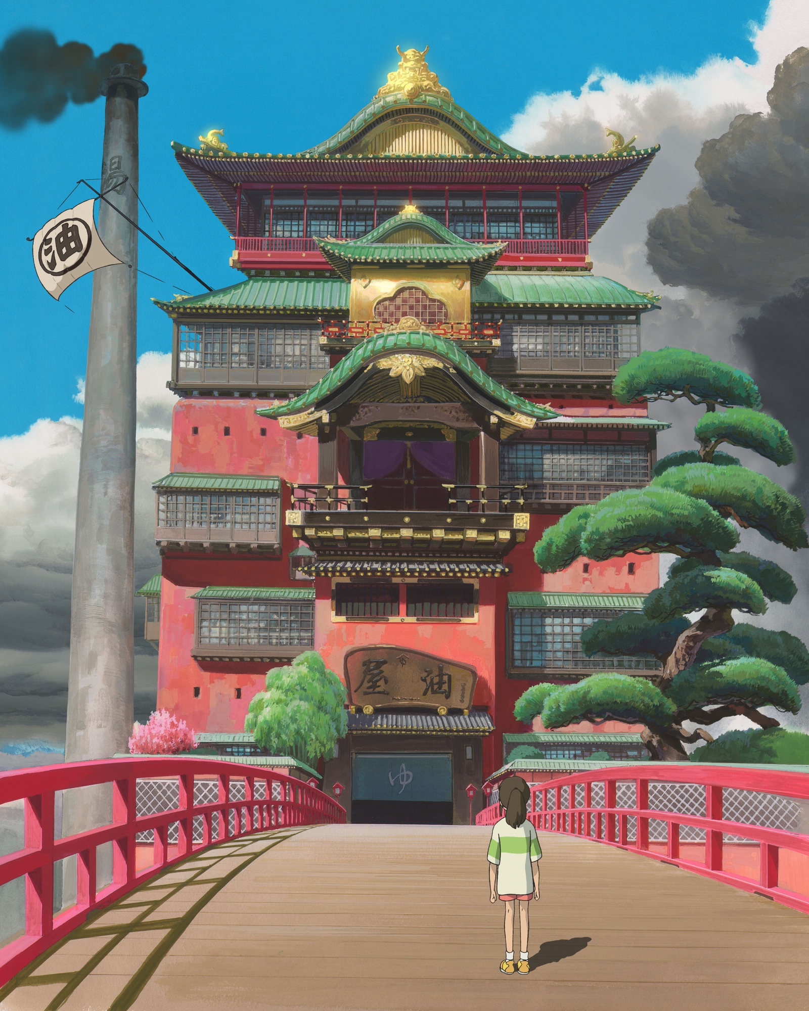 Download - Studio Ghibli Spirited Away Castle , HD Wallpaper & Backgrounds