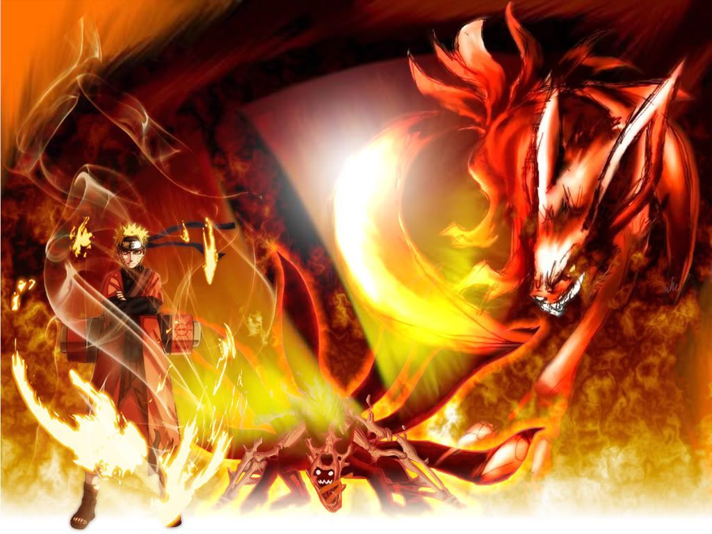 Naruto Kurama Mode Wallpapers - Uzumaki Naruto Kyuubi Mode , HD Wallpaper & Backgrounds