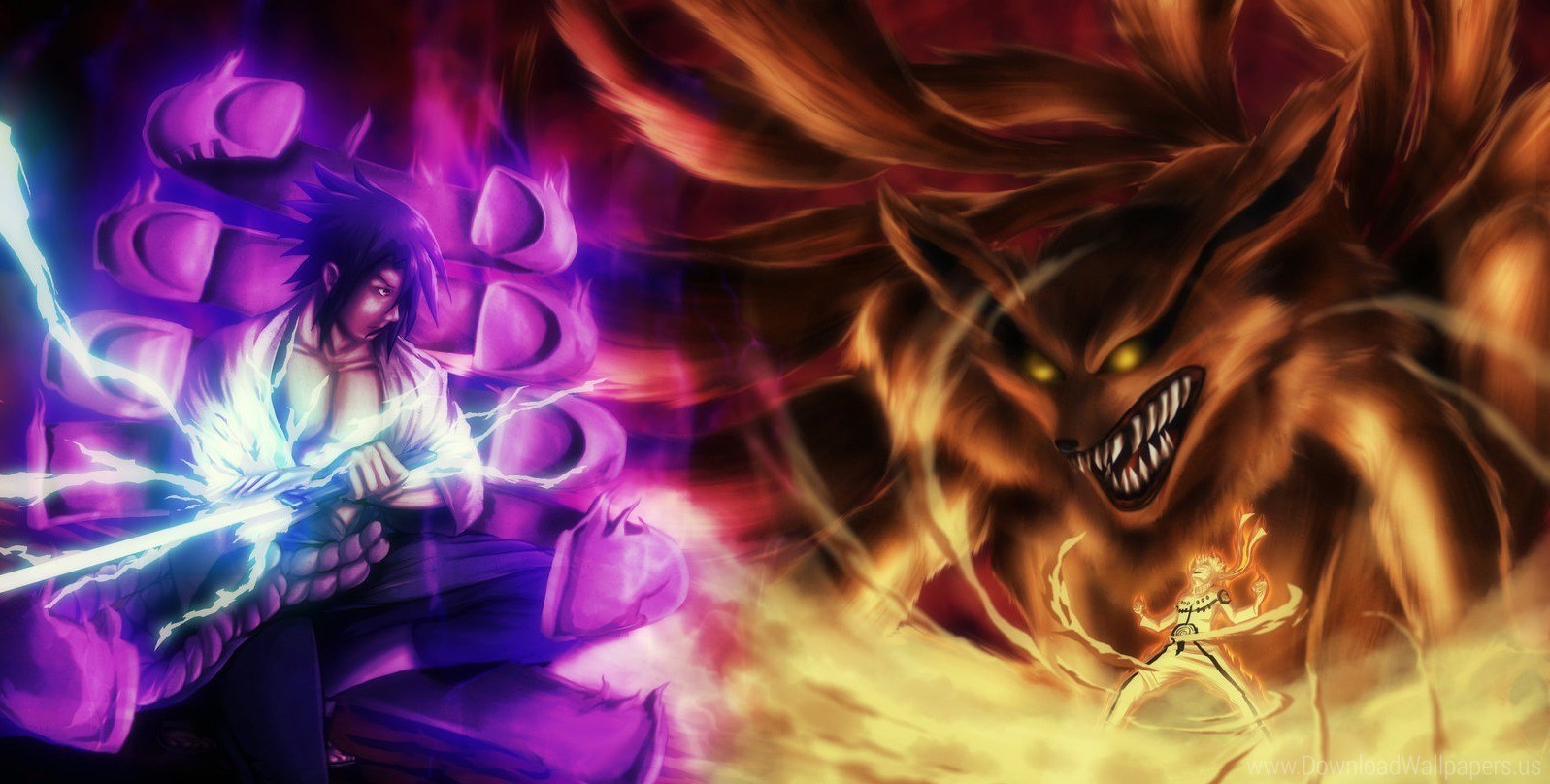 Susanoo Vs Kurama Wallpaper Naruto Shippuden Sasuke