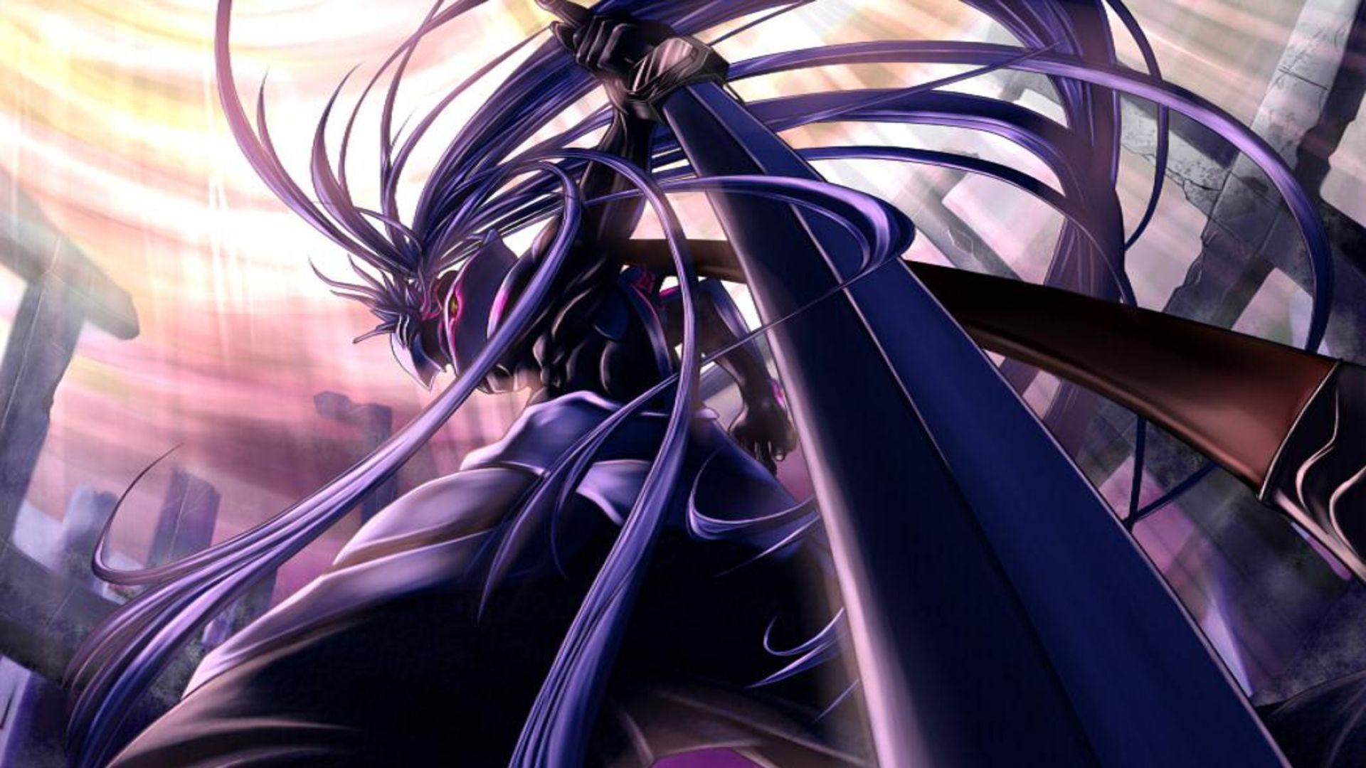 Blazblue Wallpaper - Hakumen Blazblue , HD Wallpaper & Backgrounds