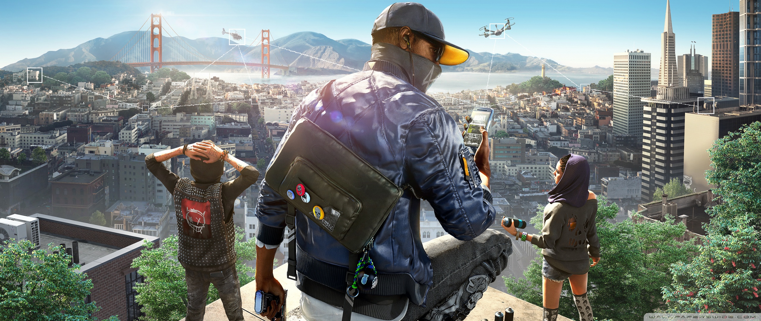 Ultrawide 21 - - Gta V Vs Watch Dogs 2 , HD Wallpaper & Backgrounds