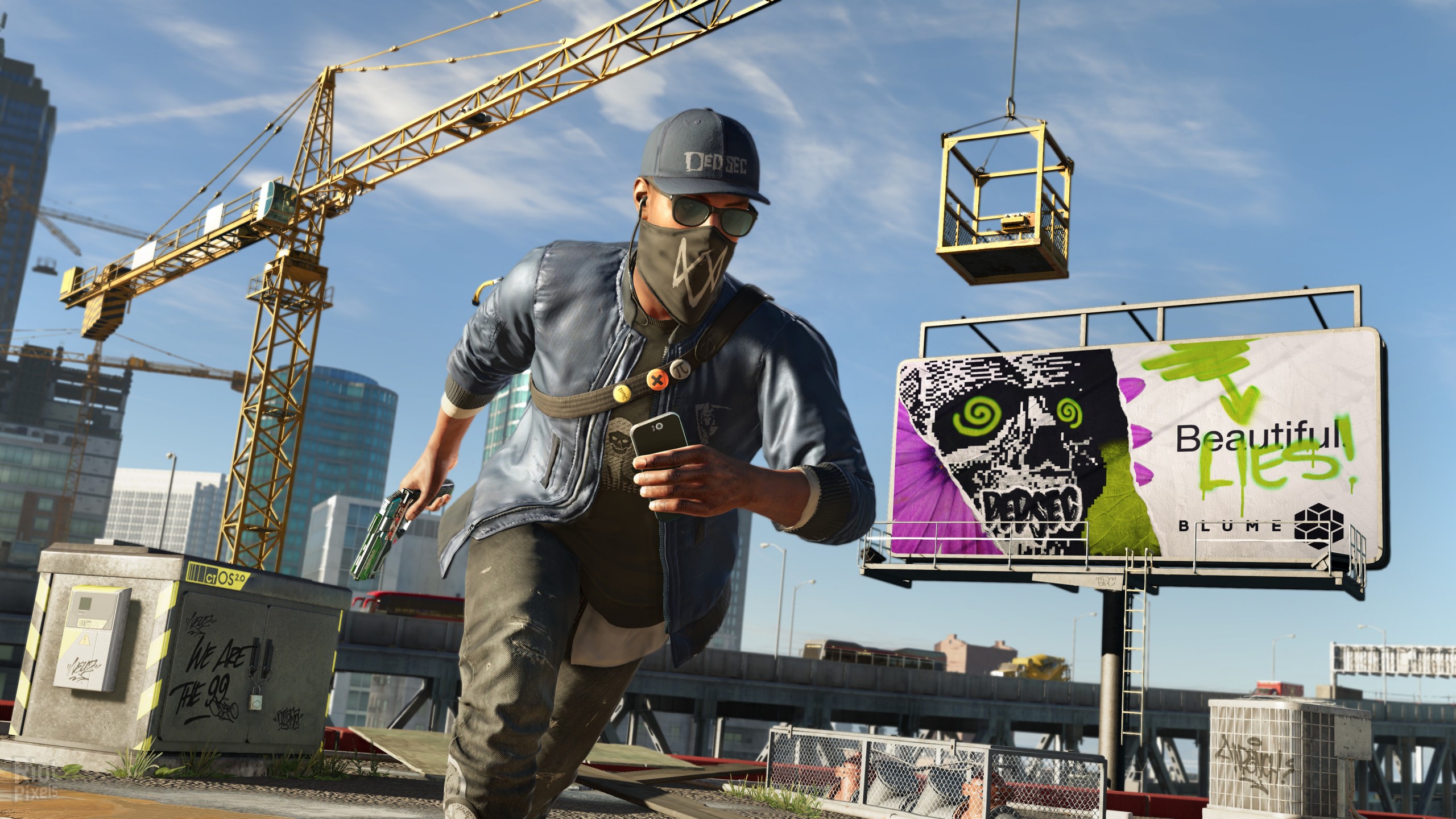 2k - Watch Dogs 2 Wallpaper 4k For Pc , HD Wallpaper & Backgrounds