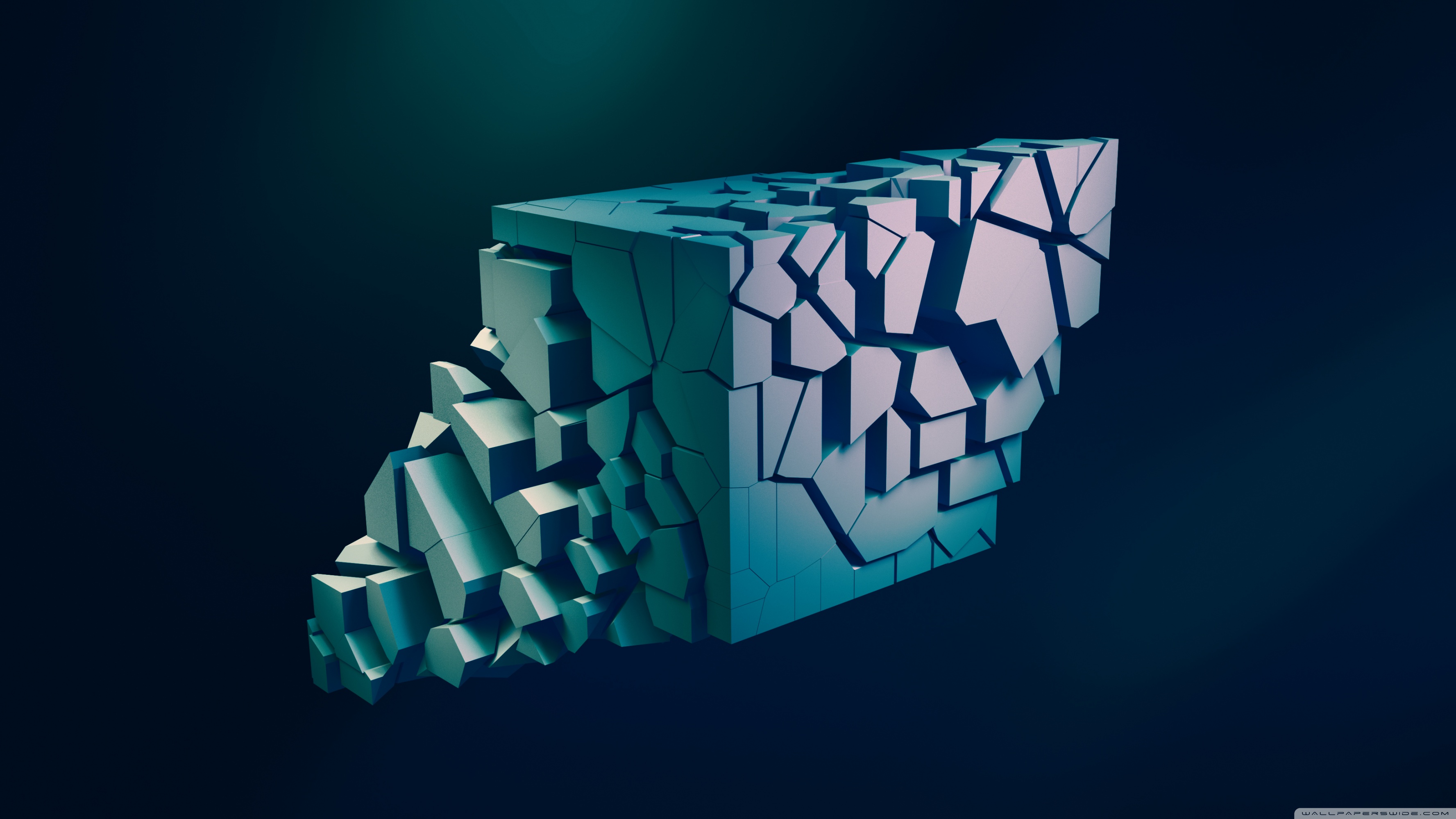Uhd - Abstract Art Cube , HD Wallpaper & Backgrounds