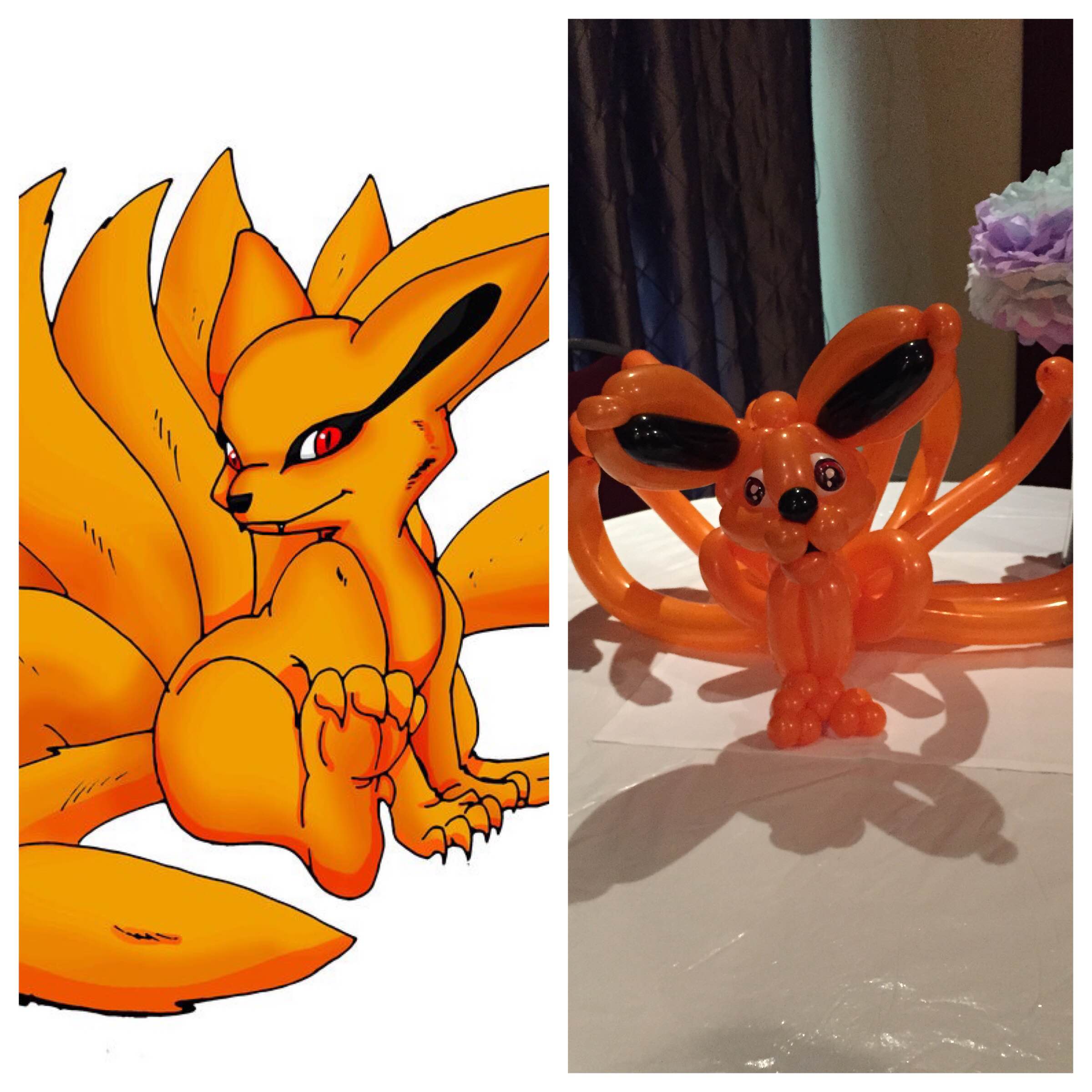 Showed A Picture Of Baby Kurama To The Balloon Artist - Baby Nine Tailed Fox Naruto , HD Wallpaper & Backgrounds