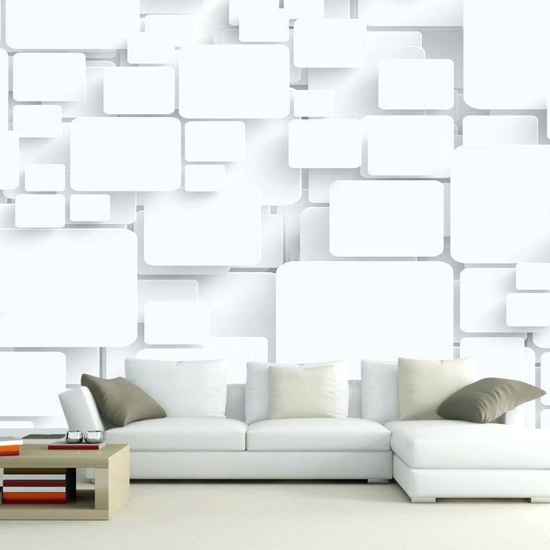 3d Cube Wall Art Wallpaper Mural Cubes Abstract Wall - White 3d Wallpaper For Walls , HD Wallpaper & Backgrounds