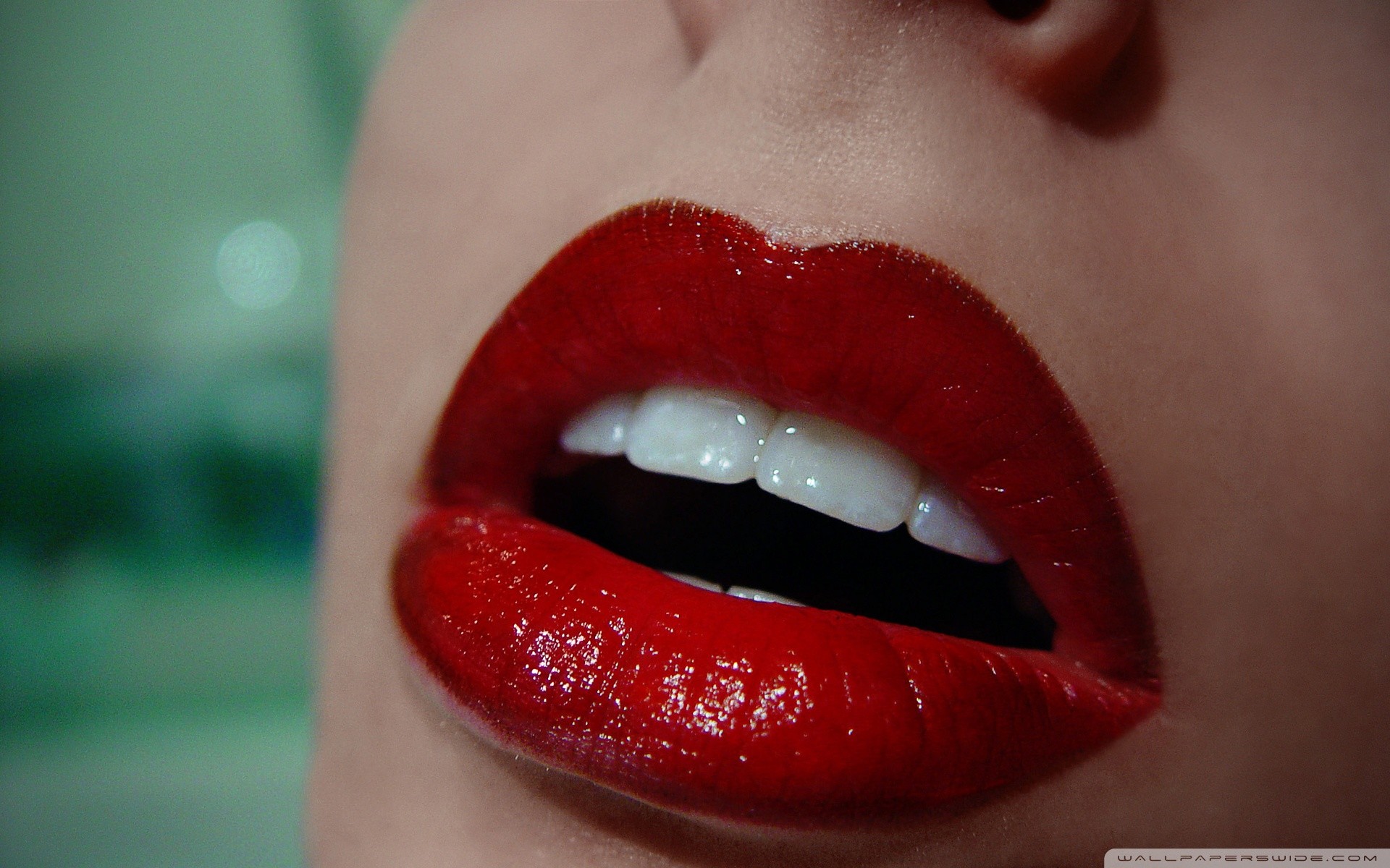 Lips Kiss Wallpaper - Red Lips Emage Full Hd , HD Wallpaper & Backgrounds
