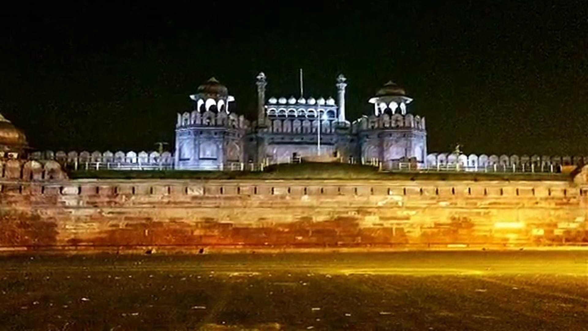 Lal Kila [red Fort] Delhi, India - Night , HD Wallpaper & Backgrounds
