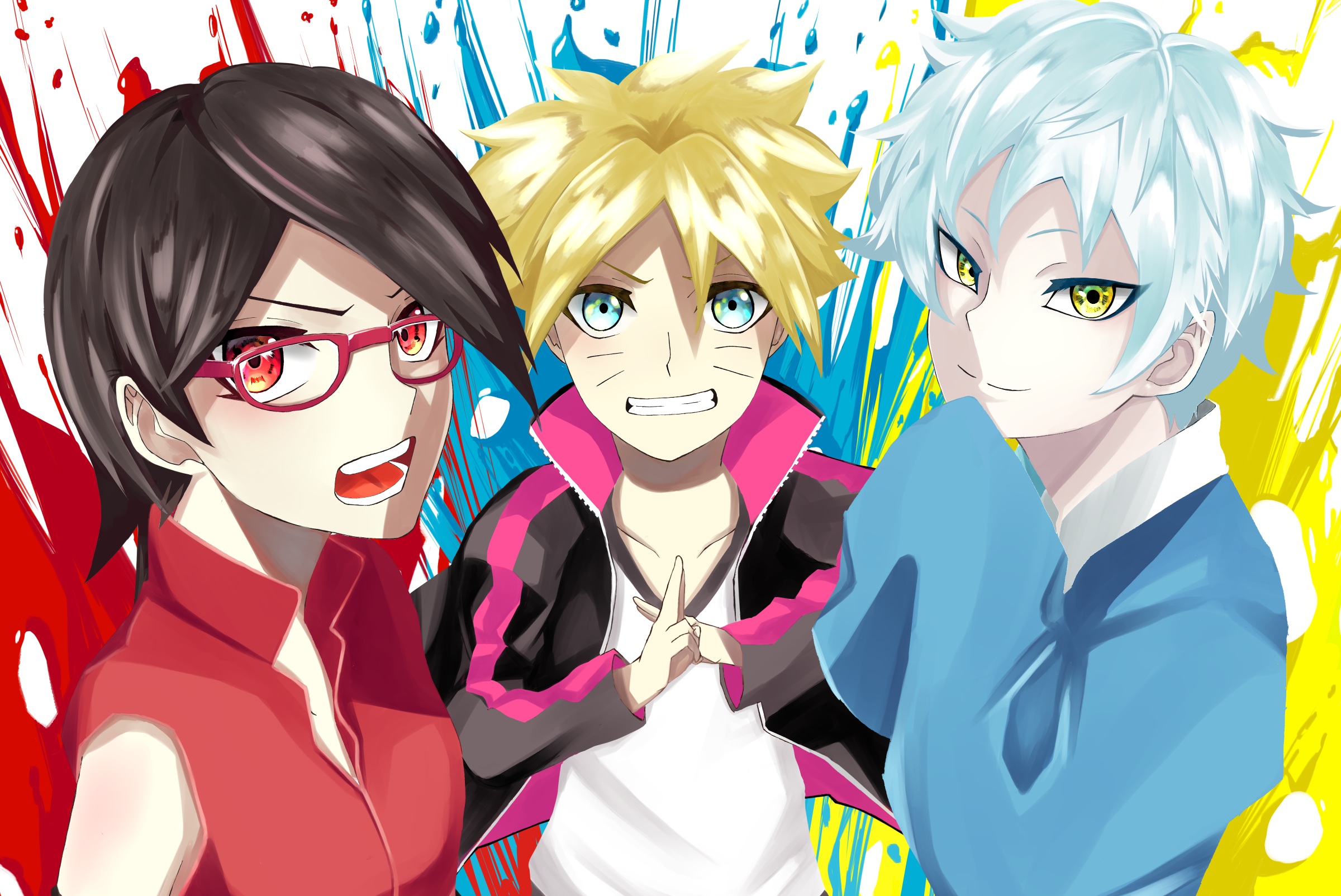 Wallpaper Of Boruto Uzumaki, Mitsuki, Sarada Uchiha, - Mitsuki , HD Wallpaper & Backgrounds