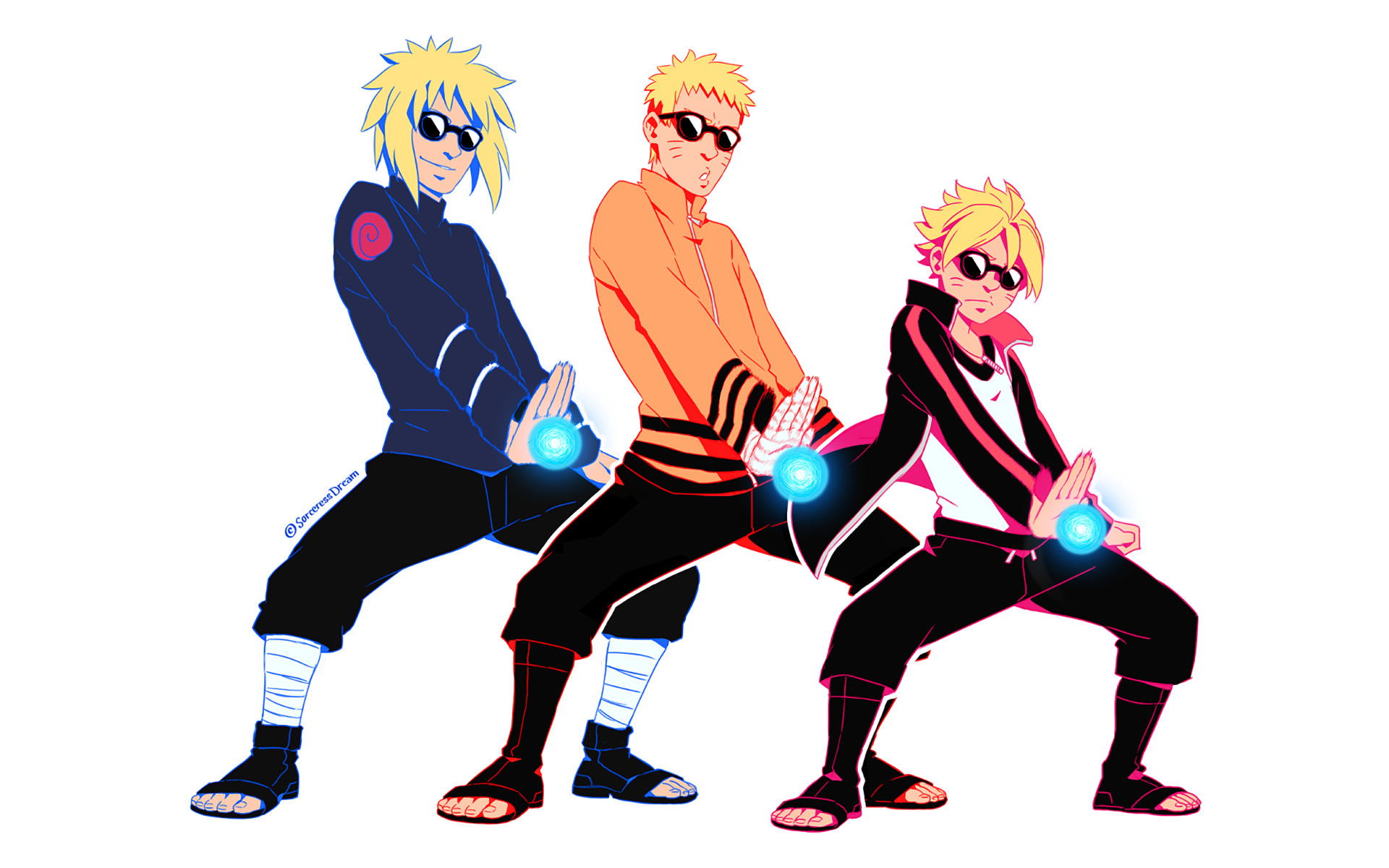 See More Wallpapers - Minato Naruto Y Boruto , HD Wallpaper & Backgrounds