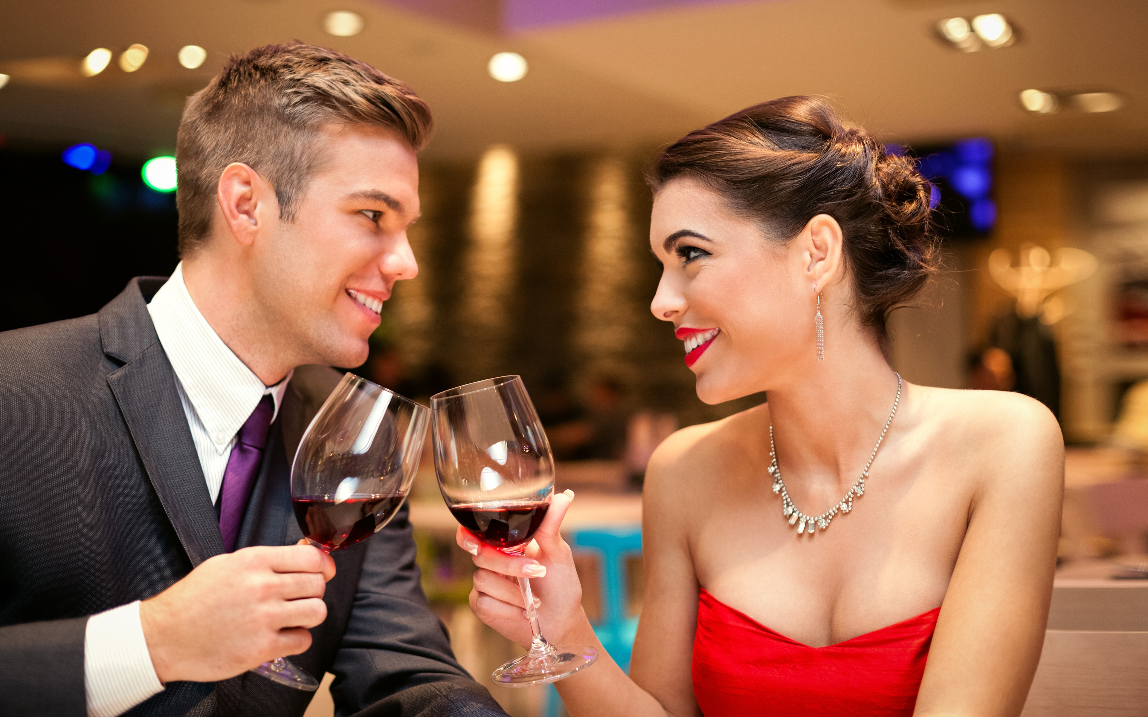 Download Original Resolution - Romantic Dinner Dinner Couple , HD Wallpaper & Backgrounds