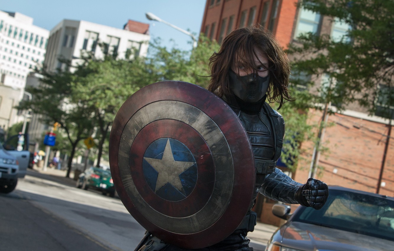 Bucky Captain America Shield , HD Wallpaper & Backgrounds