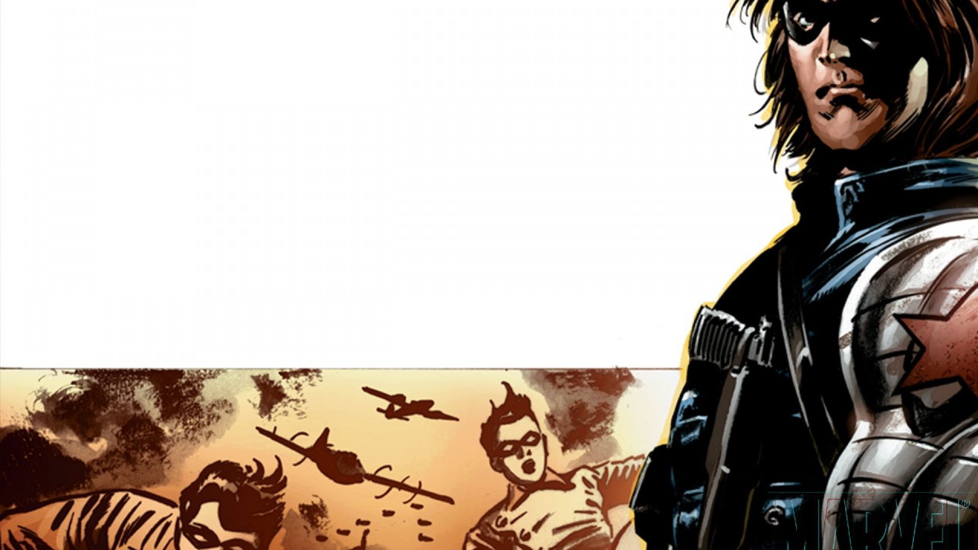 Winter Soldier Bucky Barnes Comic , HD Wallpaper & Backgrounds
