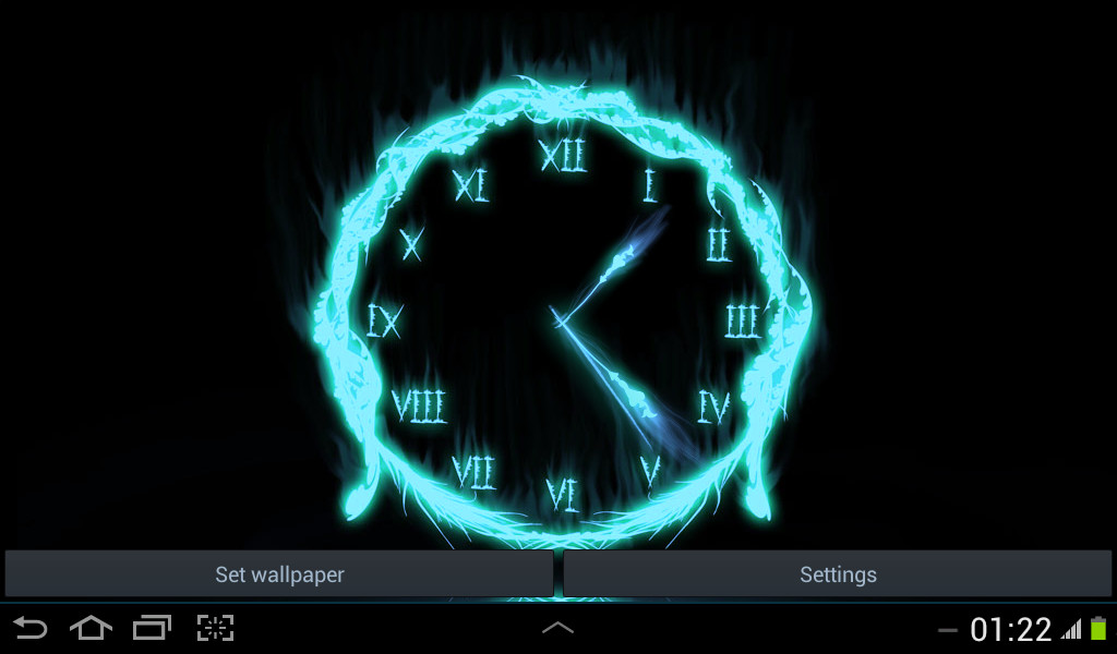 Fire Clock Live Wallpaper - Fire Phone Screen Effect , HD Wallpaper & Backgrounds