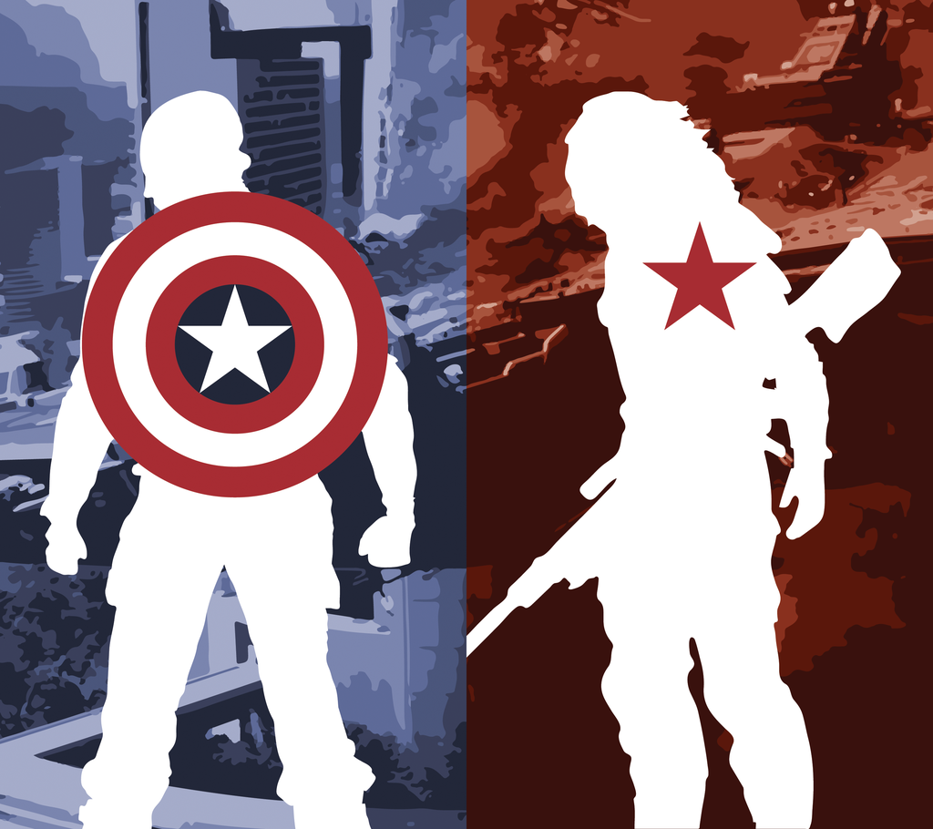 Captain America And Winter Soldier Fan Art , HD Wallpaper & Backgrounds