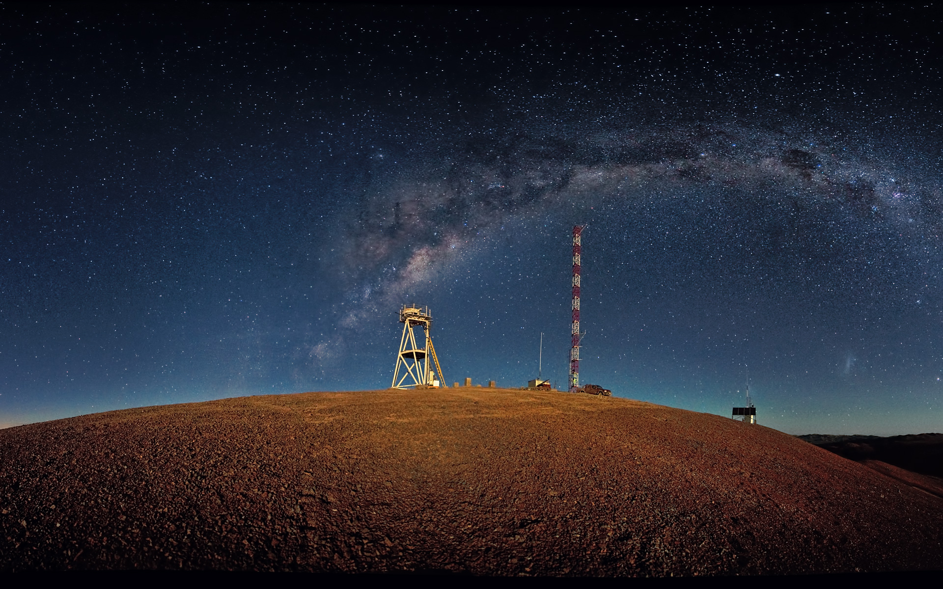 Wallpaper Of Night-time Cerro Armazones - Wallpaper , HD Wallpaper & Backgrounds