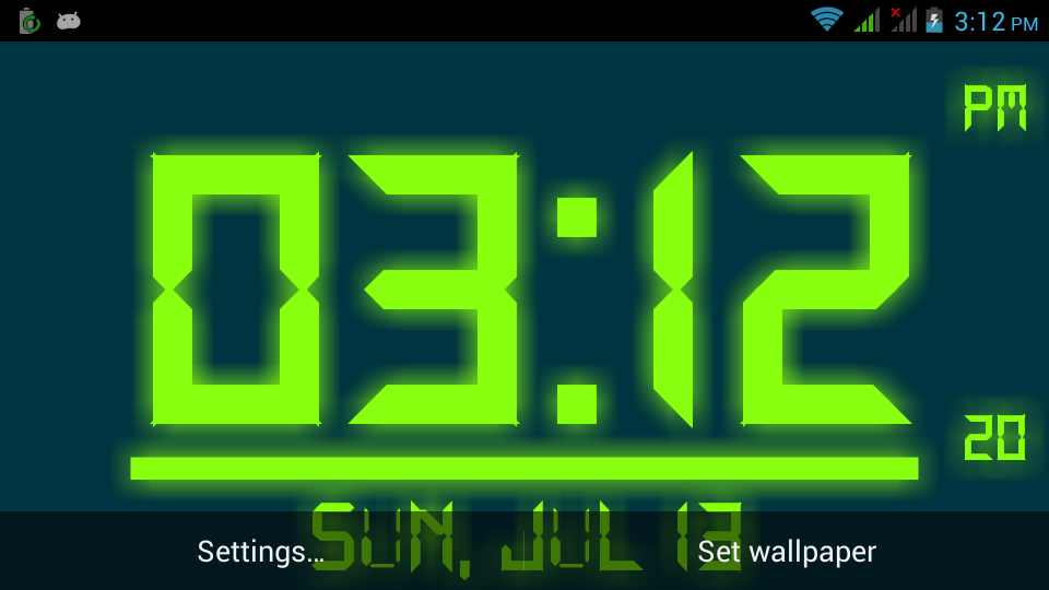 Digital Clock Live Wallpaper Free Download - Digital Clock Live