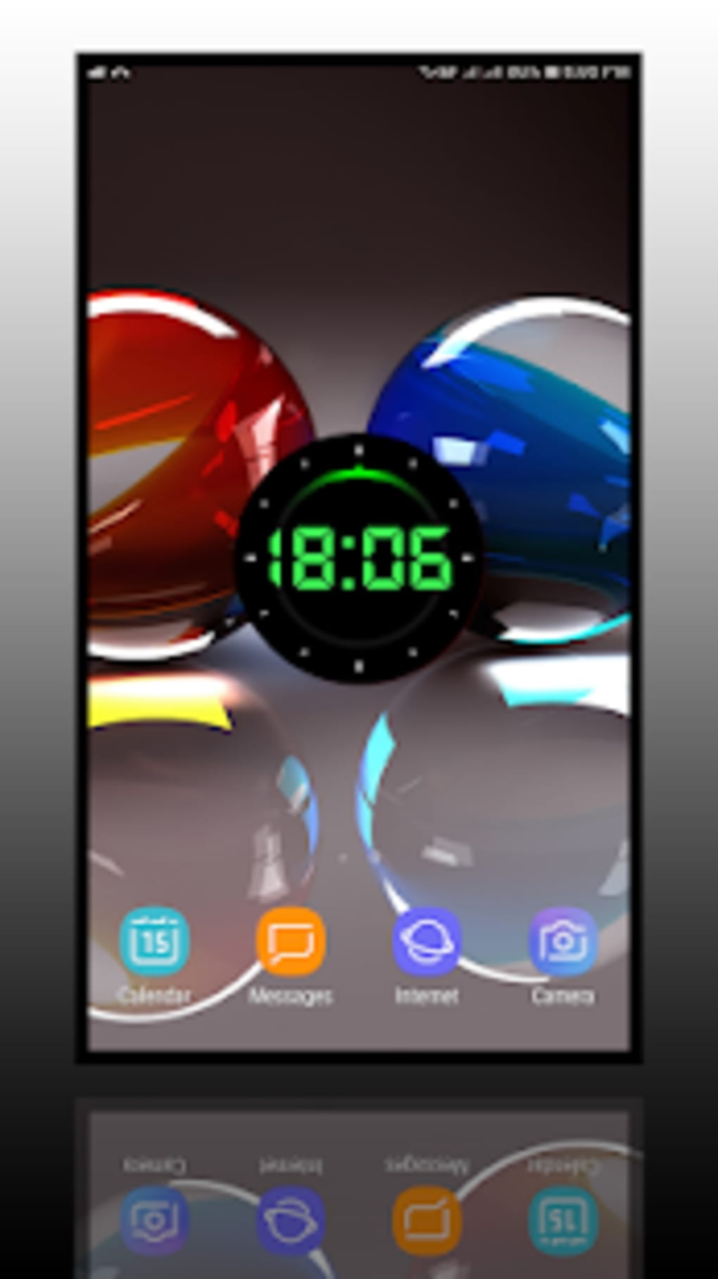 Digital Clock Widget 3d Live Wallpapers 4k - 240 * 320 3d Walpaper , HD Wallpaper & Backgrounds