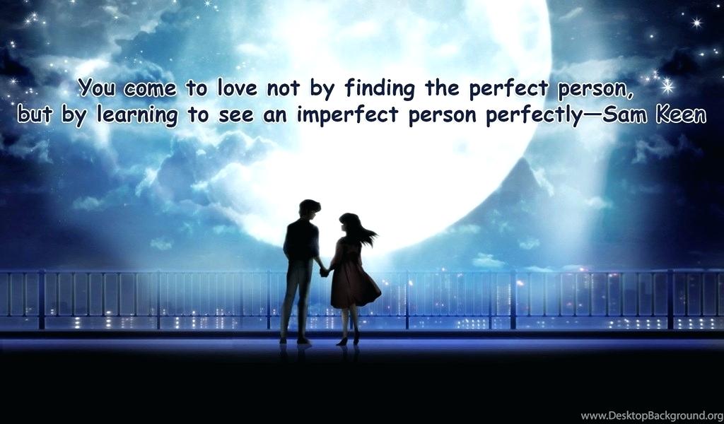 Love Quotes Couple Wallpaper Romantic Love Quotes Wallpapers - Anime Couple With Background , HD Wallpaper & Backgrounds