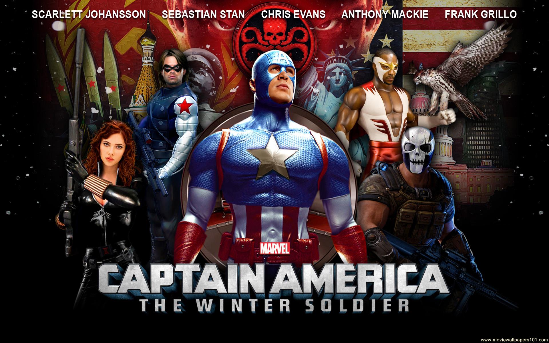 The Winter Soldier Wallpaper - Captain America The Winter Soldier 2014 , HD Wallpaper & Backgrounds