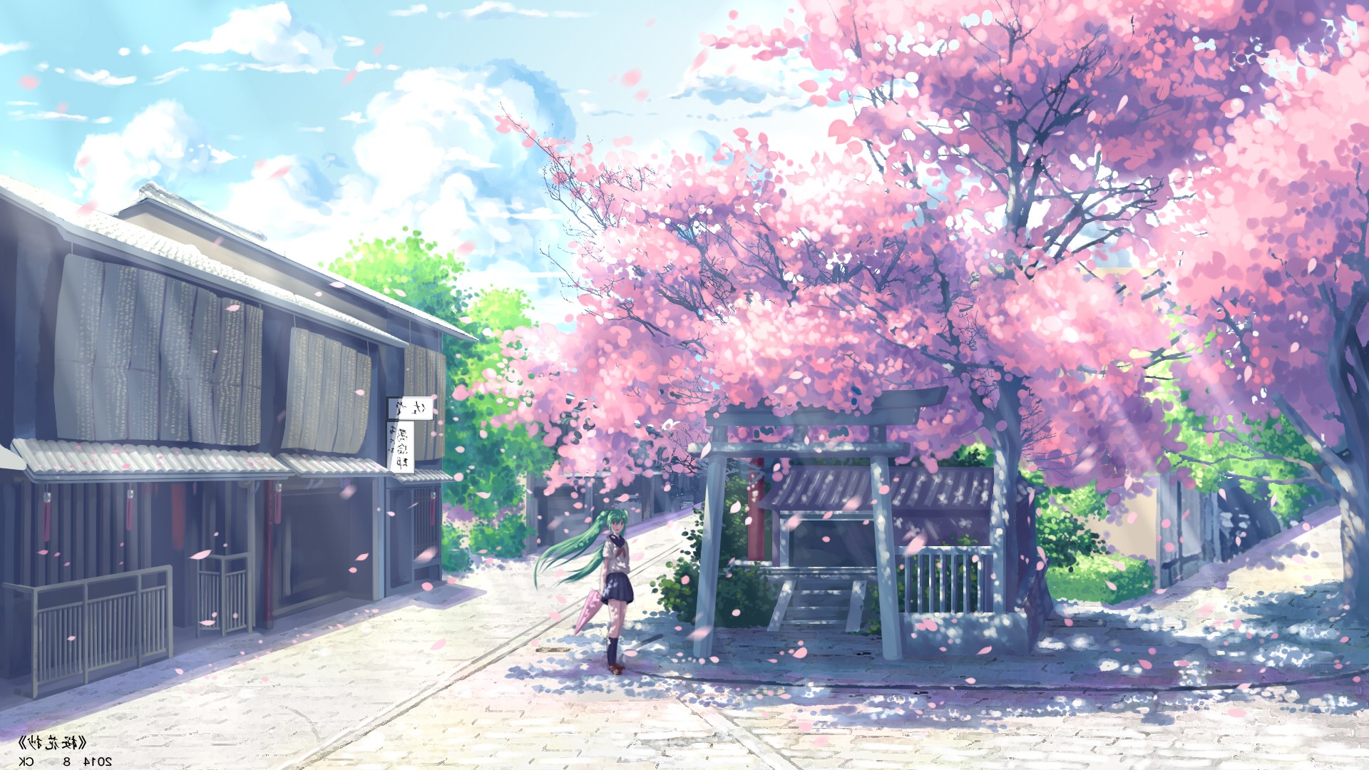 Cherry Blossom Wallpaper Anime , HD Wallpaper & Backgrounds