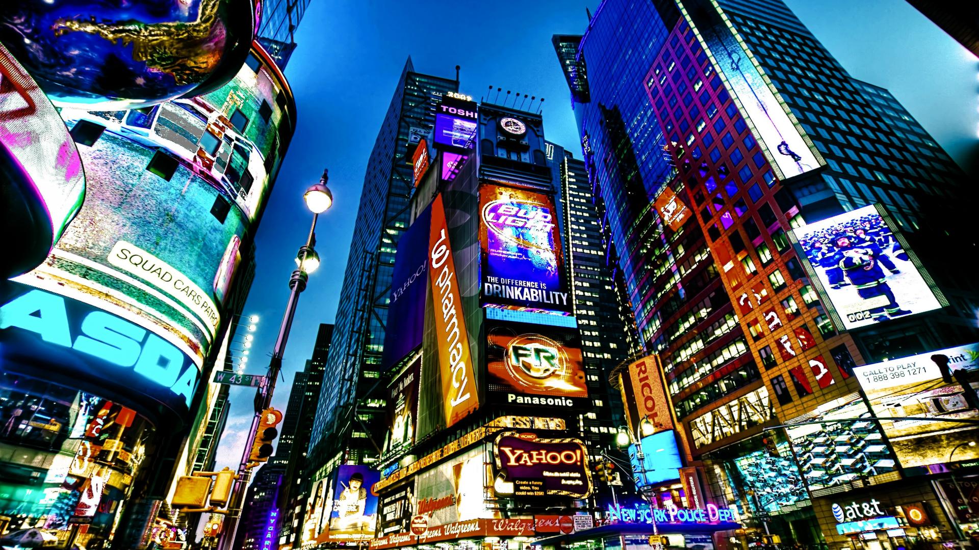 Time Square High Quality , HD Wallpaper & Backgrounds