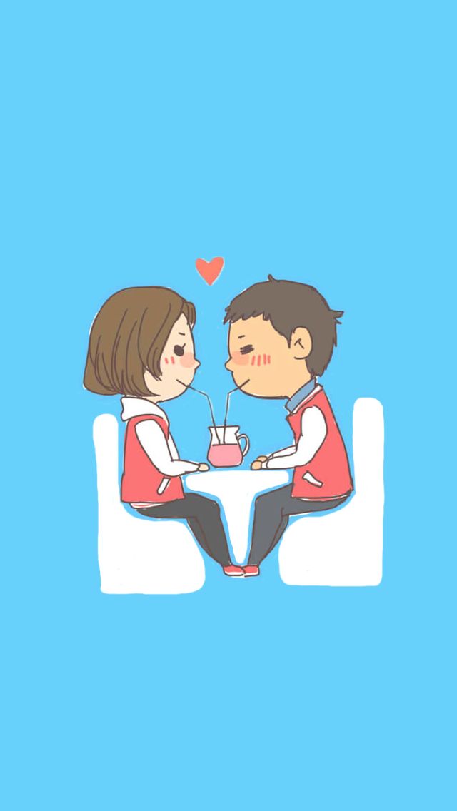 Sweet Couple Cartoon Wallpaper - سال تحویل با عشقم , HD Wallpaper & Backgrounds