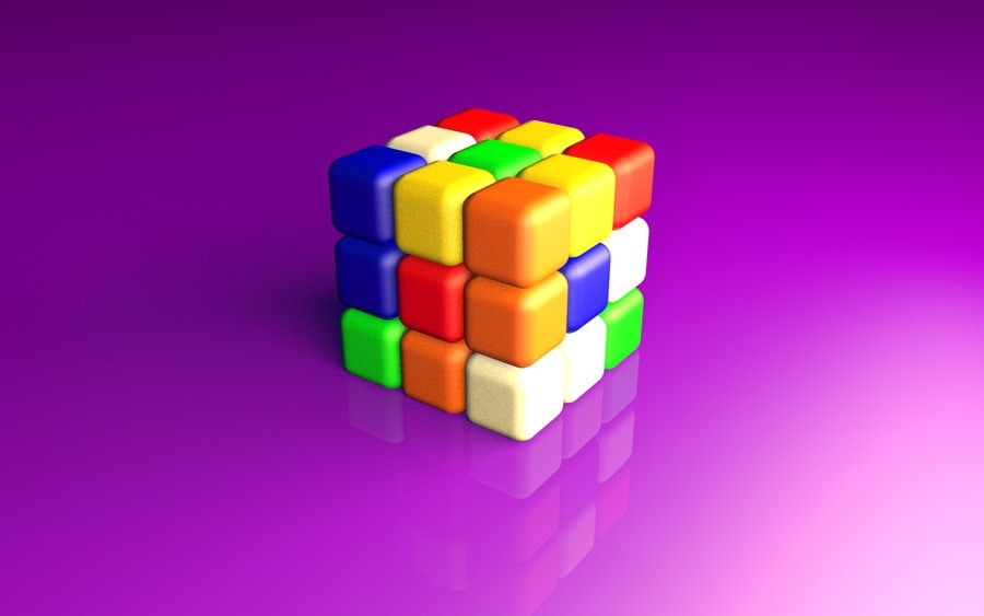 Rubiks Cube Wallpaper 3d , HD Wallpaper & Backgrounds