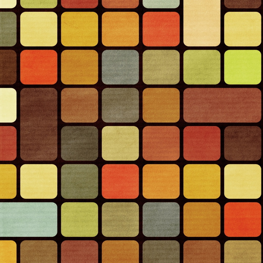 Rubiks Cube Squares Retro Ipad Wallpaper - Retro Wallpaper For Iphone 5 , HD Wallpaper & Backgrounds