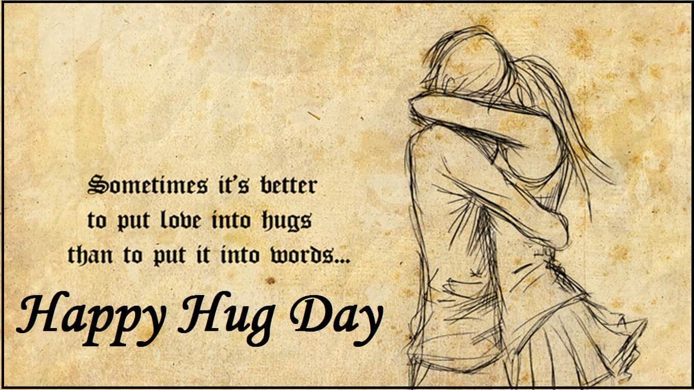 Hug Day Wishes Images - Power Of Hug Quotes , HD Wallpaper & Backgrounds