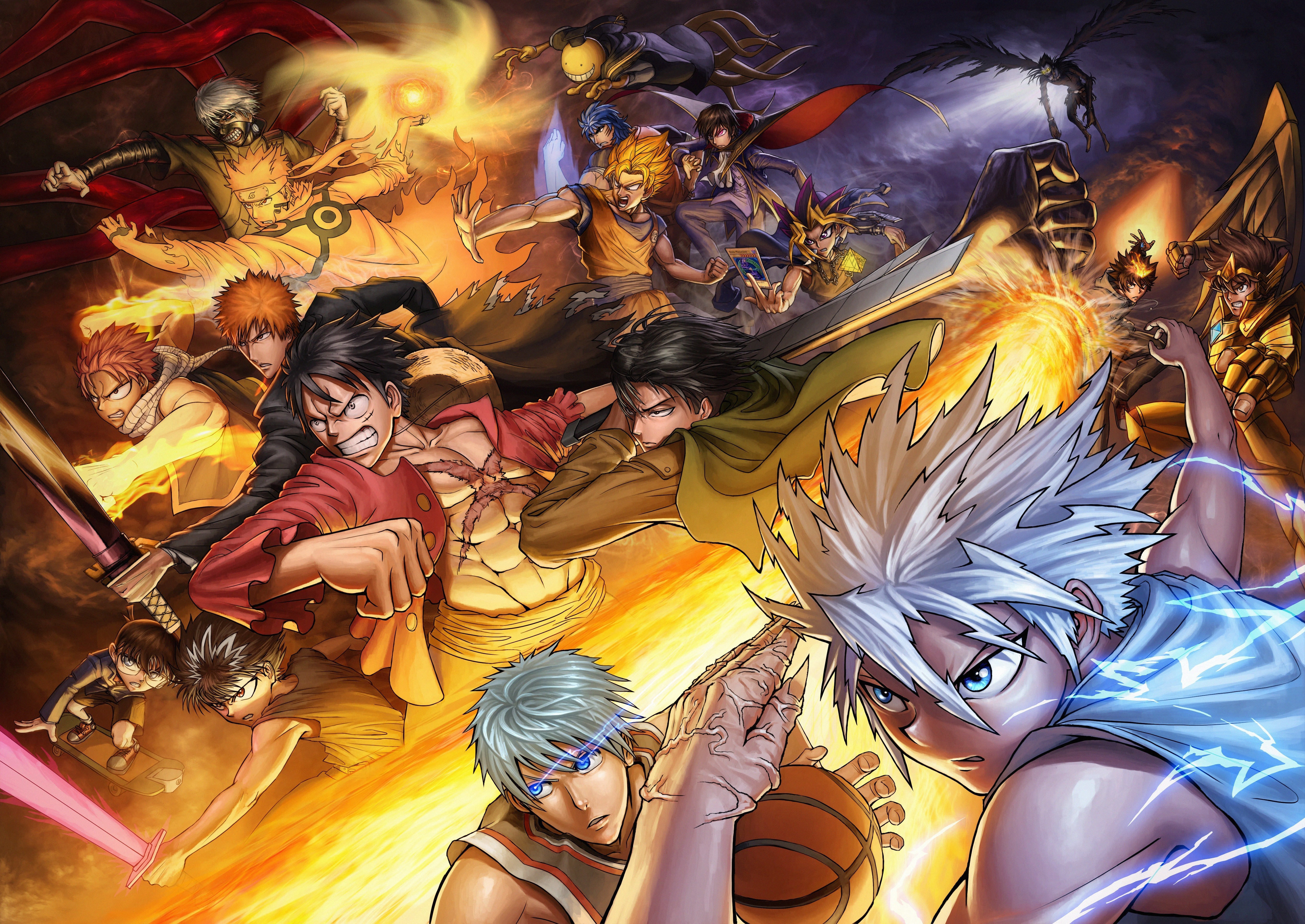 Dragon Ball And Naruto , HD Wallpaper & Backgrounds