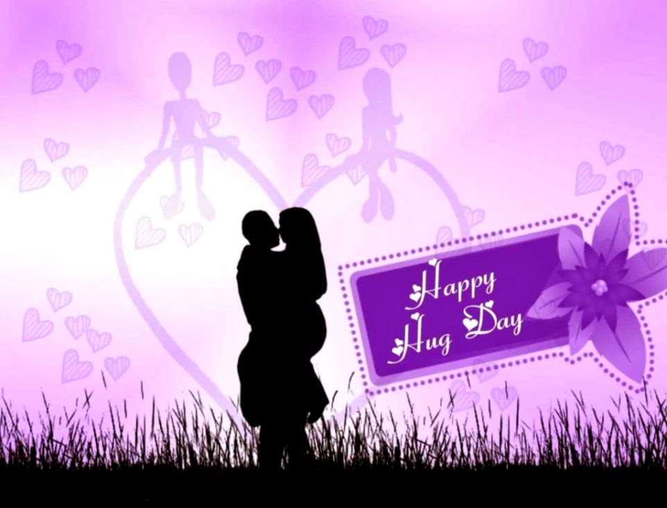 View Original Size - Happy Hug Day Photo In Hd , HD Wallpaper & Backgrounds