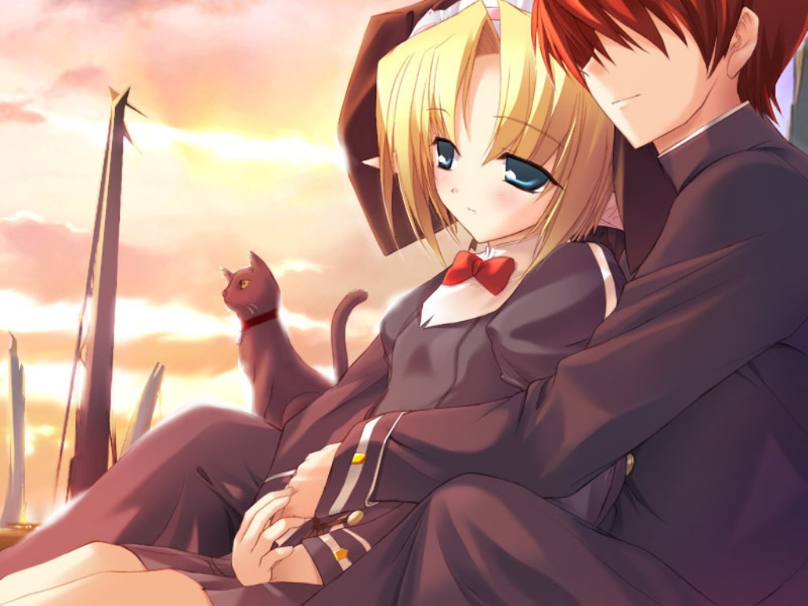 Anime Love Couples Wallpaper Anime Couple So Sweet 443588