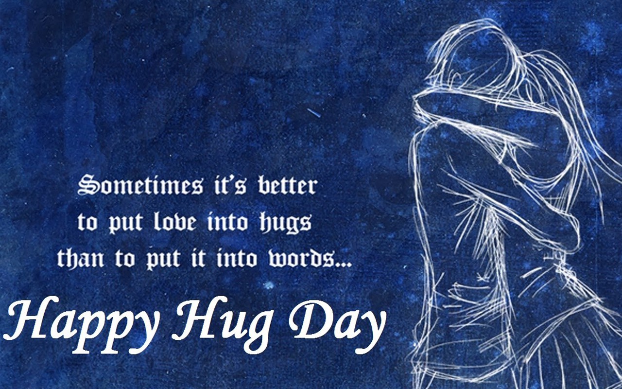 Happy Hug Day Wallpaper - Full Hd Hug Day , HD Wallpaper & Backgrounds