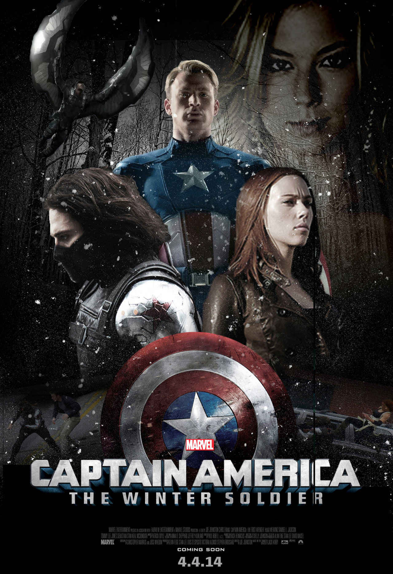 Captain America The Winter Soldier Poster - Film Captain America The Winter Soldier , HD Wallpaper & Backgrounds