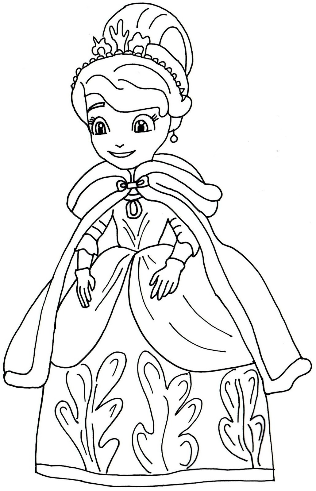 Coloring Pages Of Sofia The First , HD Wallpaper & Backgrounds