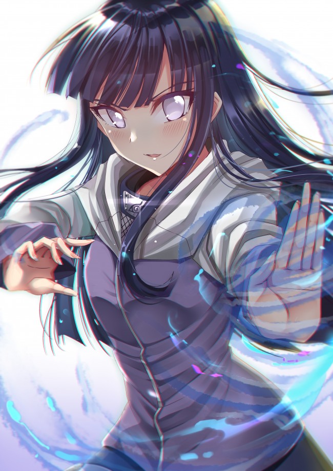 Wallpaper Hyuuga Hinata, Naruto, Black Hair, Byakugan, - Hinata Hyuga , HD Wallpaper & Backgrounds