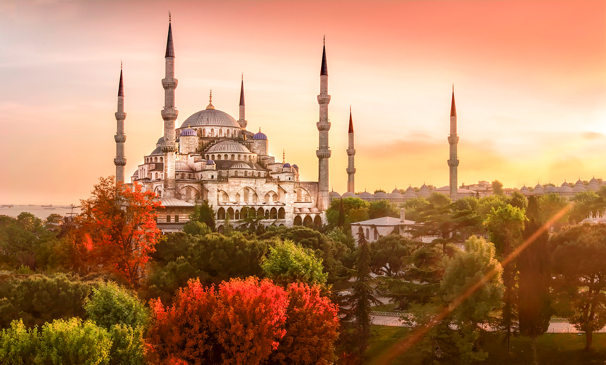 Blue Mosque Istanbul, Turkey 4k Wallpapers2 - Sultan Ahmed Mosque , HD Wallpaper & Backgrounds