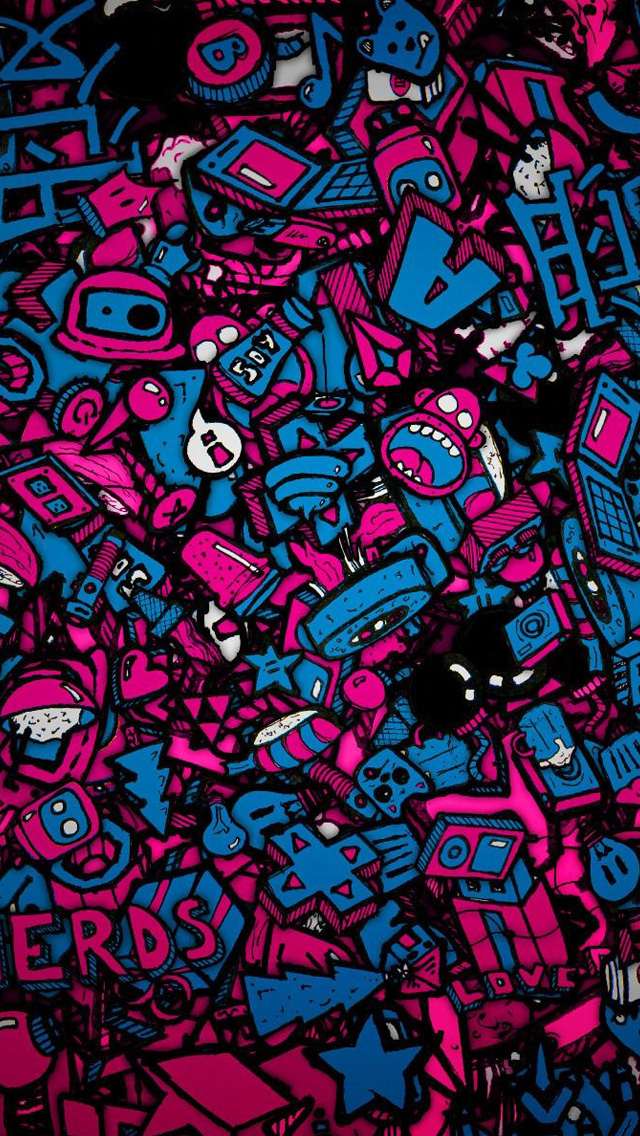 Sticker Bomb Wallpaper For Iphone , HD Wallpaper & Backgrounds
