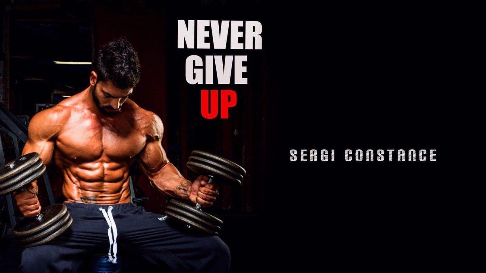 Body Fitness Wallpaper - Sergi Constance Never Give Up , HD Wallpaper & Backgrounds