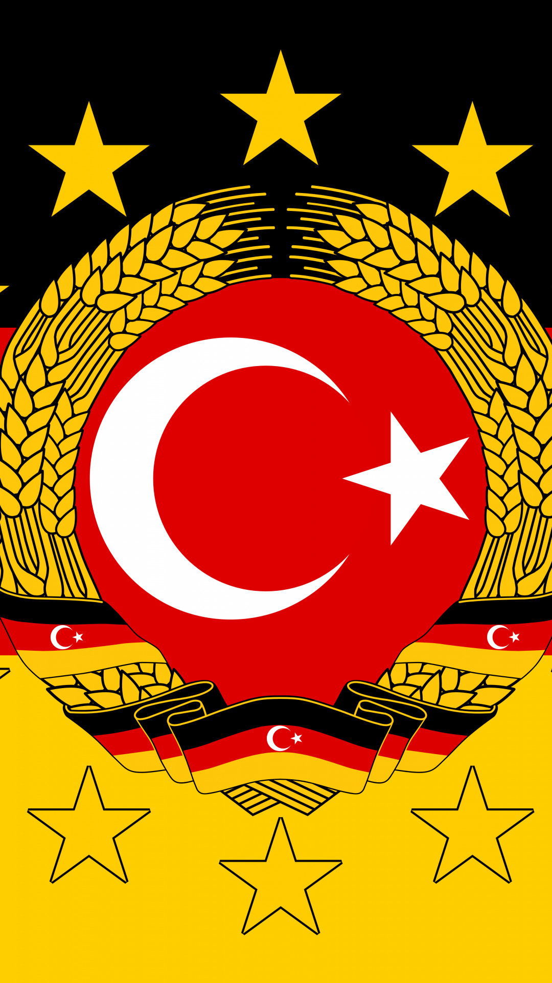 Turkey Flag - German Democratic Republic Emblem , HD Wallpaper & Backgrounds