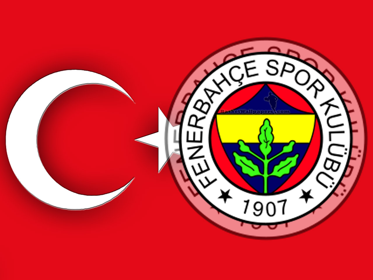 Fenerbahce Istanbul Wallpaper - Fenerbahçe Türk Bayrağı Kapak , HD Wallpaper & Backgrounds