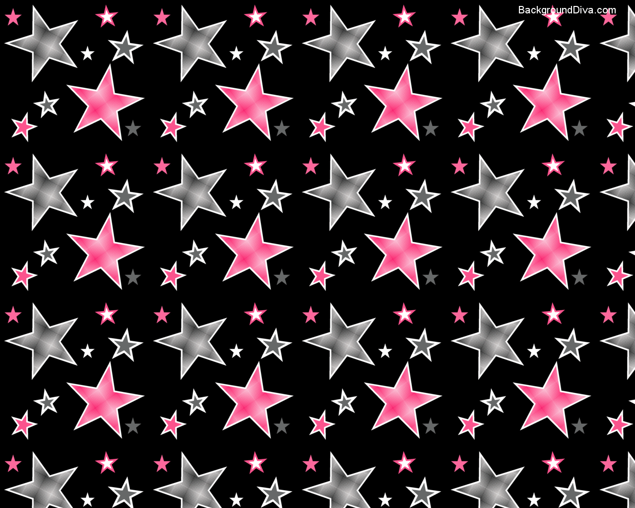 Wallpaper 2018 Cute Black Pink - Pink And Black Star Backgrounds , HD Wallpaper & Backgrounds