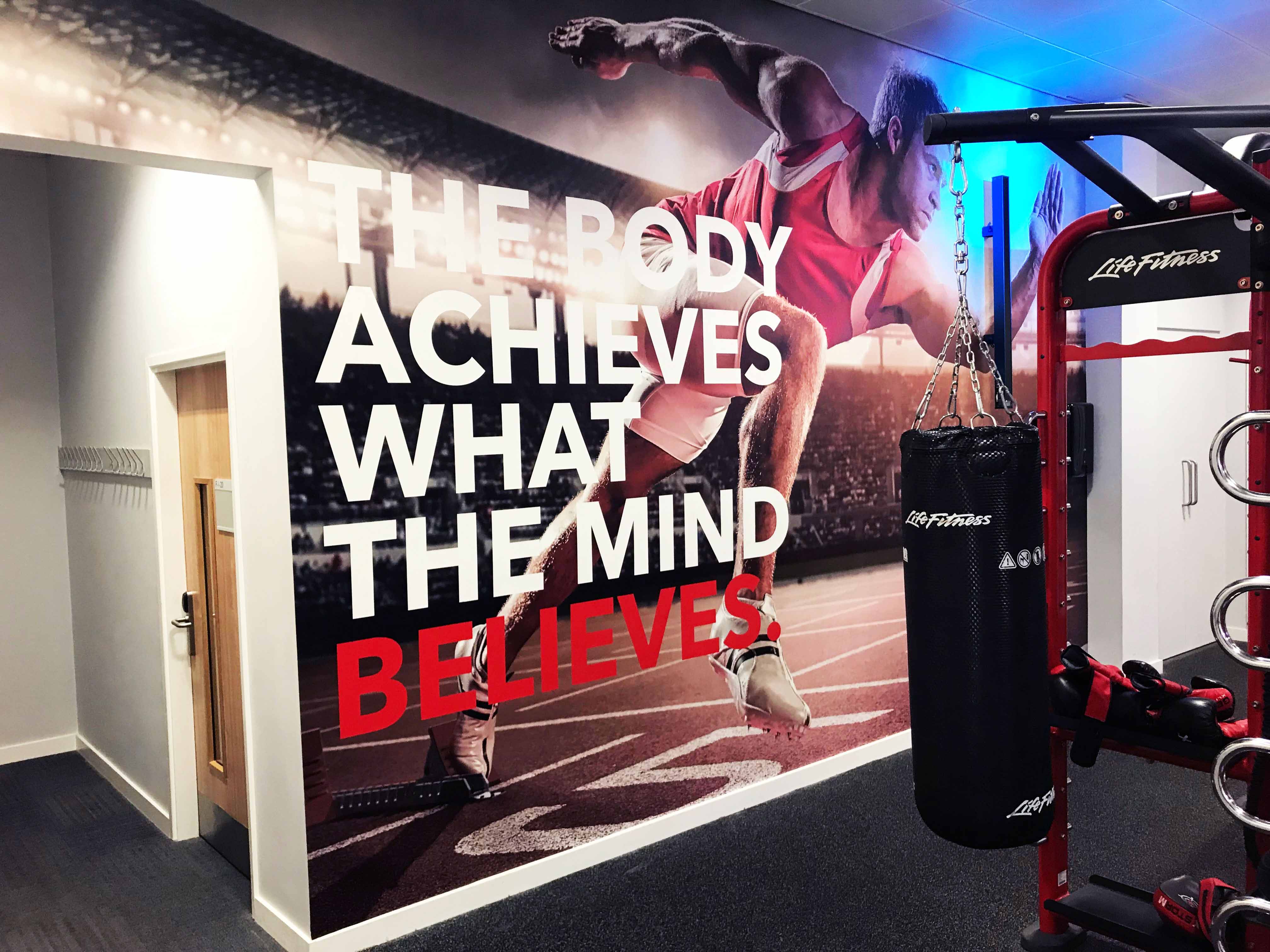 Seamless Wallpaper Gym Wall Graphic - Gym Wall Paper Design , HD Wallpaper & Backgrounds